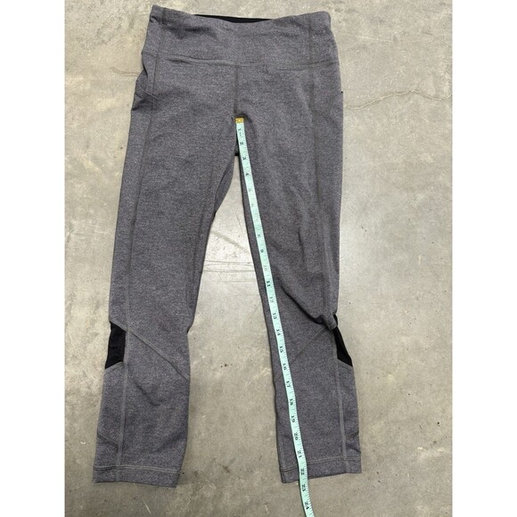 Lululemon Pace Rival Crop 22" Leggings Womens Gray Side Pockets. Sz 4 - Picture 7 of 16
